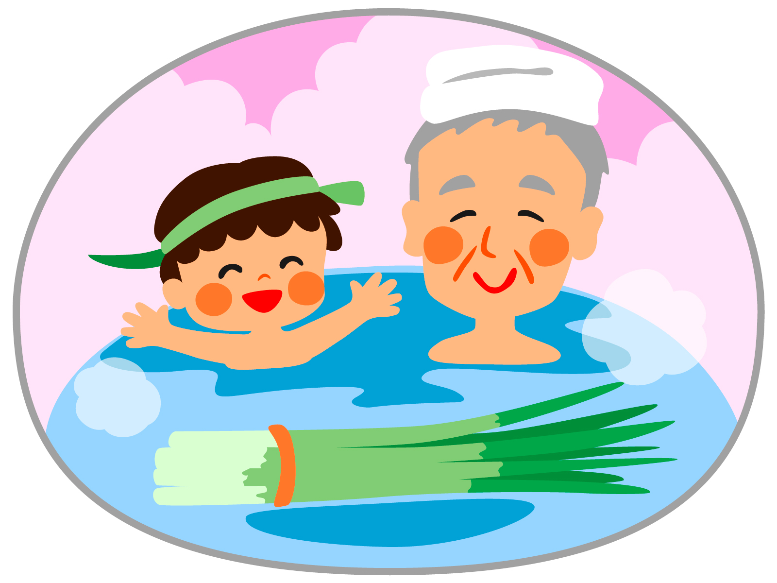 菖蒲湯　（しょうぶ湯）　旧端午(毎年6月8日頃)
